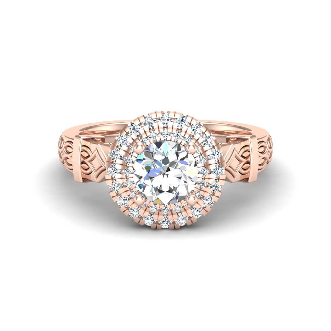 Evelynn Halo Engagement Ring